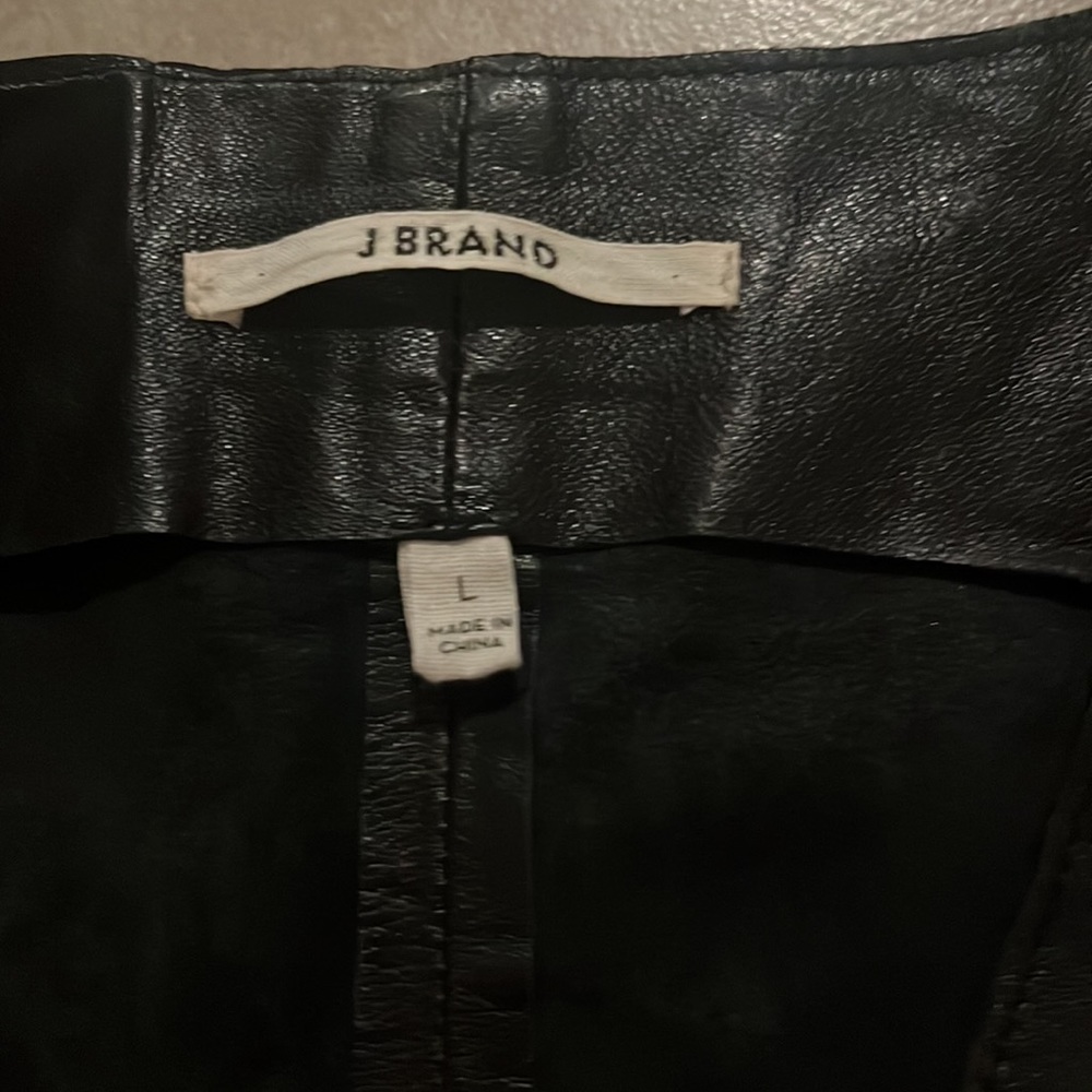 J.Brand Leather sleeveless top